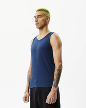 Load image into Gallery viewer, Afends Men&#39;s Paramount Ribbed Singlet in Navy
