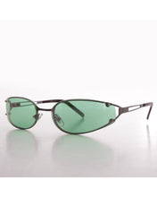 Load image into Gallery viewer, Sunglass Museum Y2K Rickey Oval Wrap Around Vintage Sunglasses
