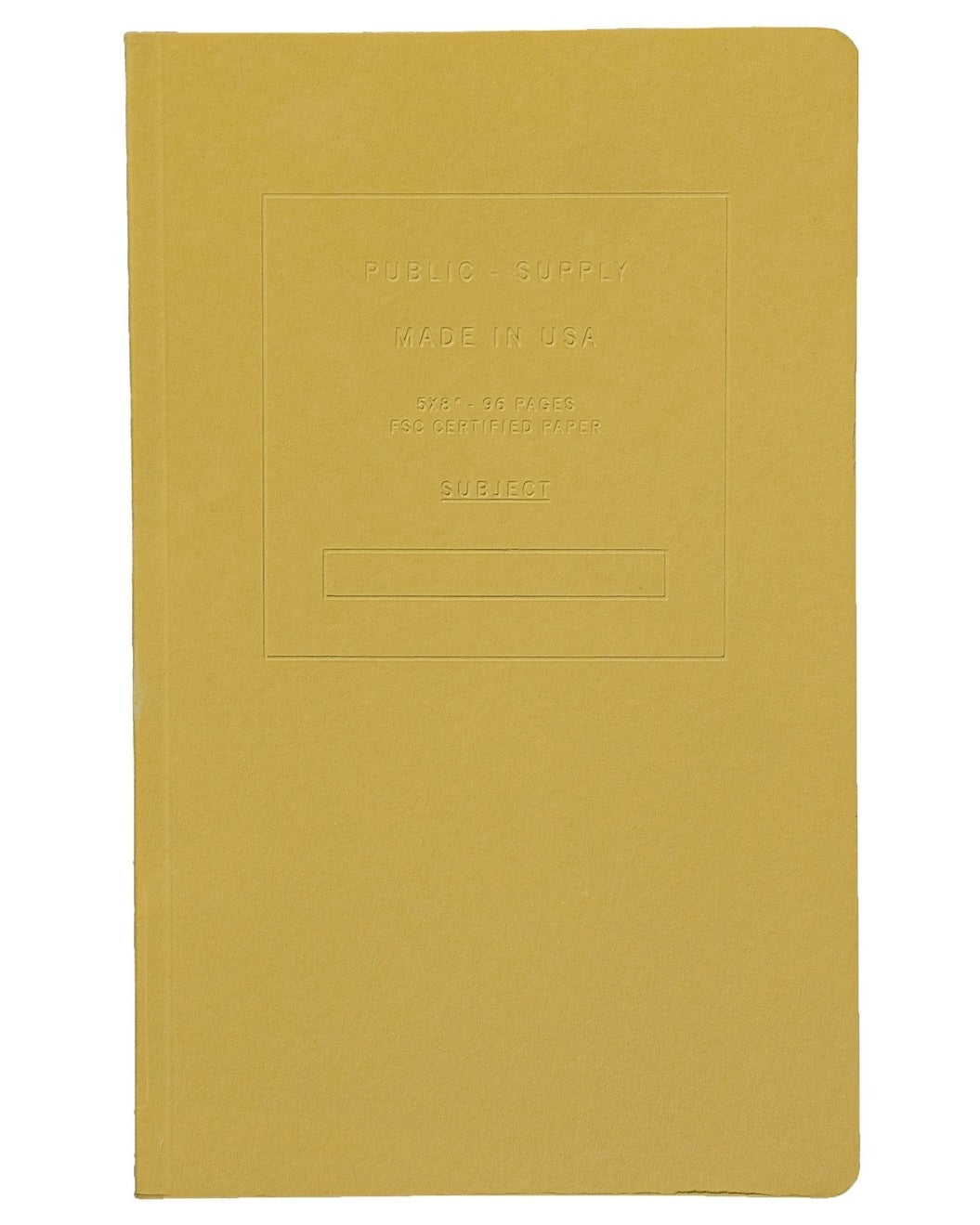 Public Supply Embossed Notebook