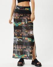 Load image into Gallery viewer, Afends Women&#39;s Astral Sheer Maxi Skirt in Black
