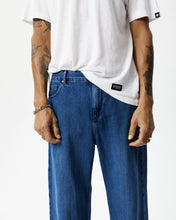 Load image into Gallery viewer, Afends Men&#39;s Pablo Baggy Jean in Authentic Blue
