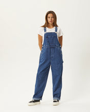 Load image into Gallery viewer, Afends Women&#39;s Louis Overalls in Authentic Blue

