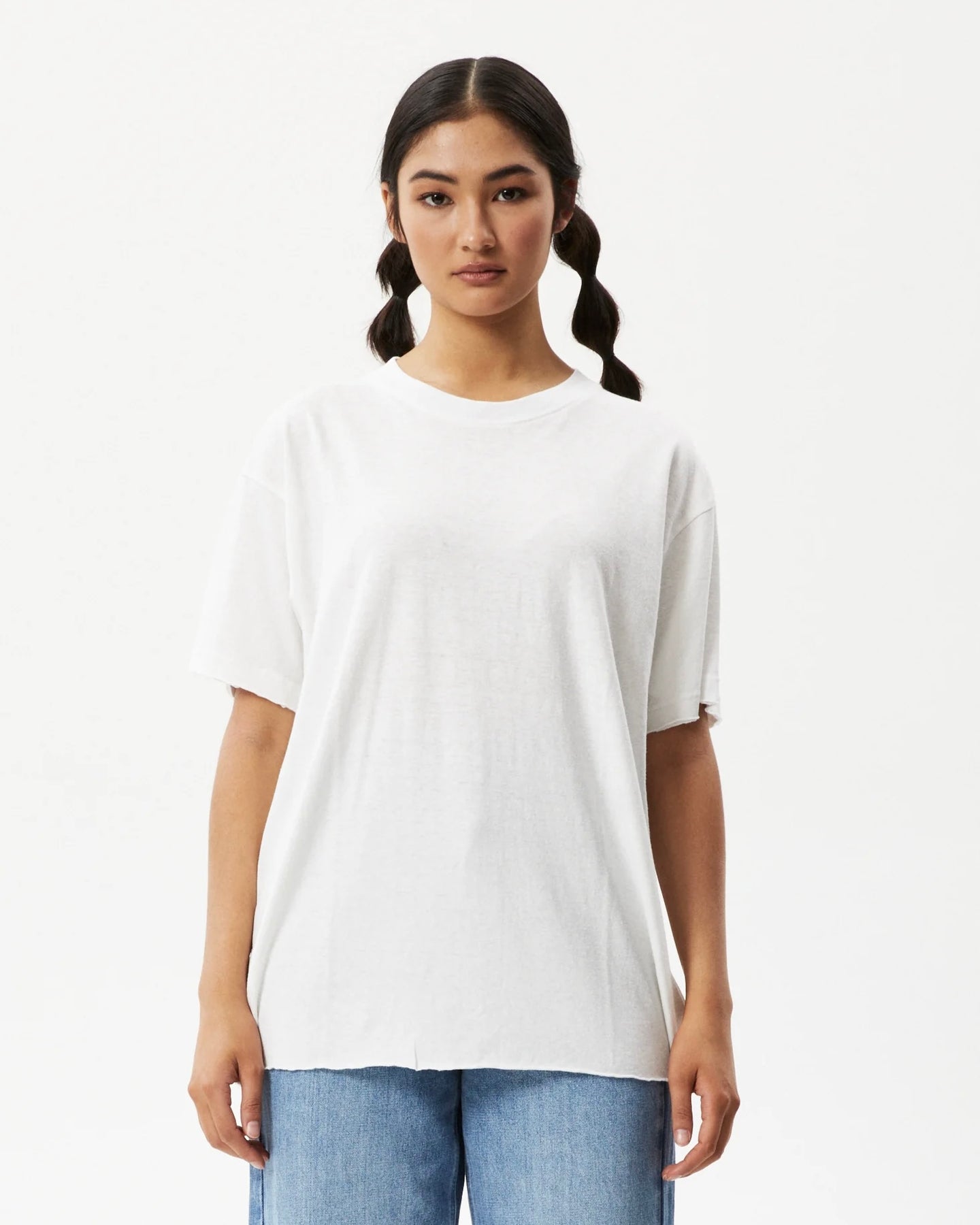 Afends Women's Slay Oversized Tee in White