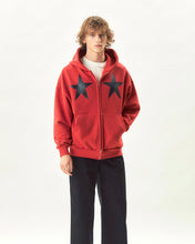 Load image into Gallery viewer, Tee Library Men&#39;s Star Hoodie in Charcoal
