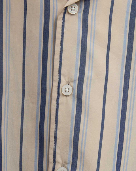 Minimum Men's Striped Jole Shirt in Hydrangea