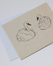 Load image into Gallery viewer, Sumner Lane Swan Greeting Card
