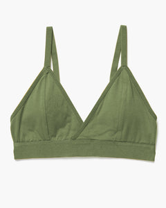 Richer Poorer Women's Classic Bralette in Olive Army