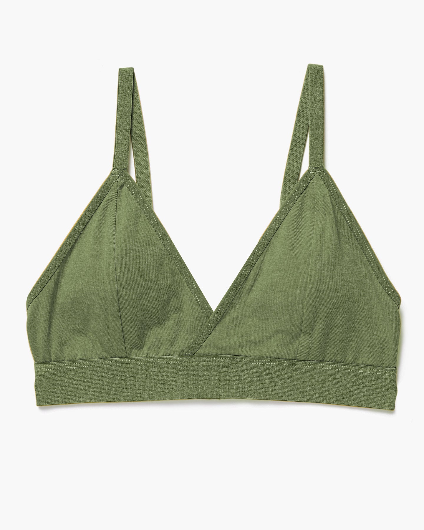 Richer Poorer Women's Classic Bralette in Olive Army