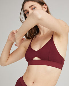 Richer Poorer Women's Cut Out Bralette in Vamp