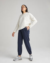 Load image into Gallery viewer, Richer Poorer Women&#39;s Recycled Fleece Sweatpant in Blue Nights
