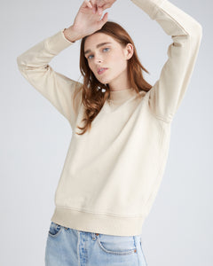 Richer Poorer Women's Terry Mock Neck in Sandstorm