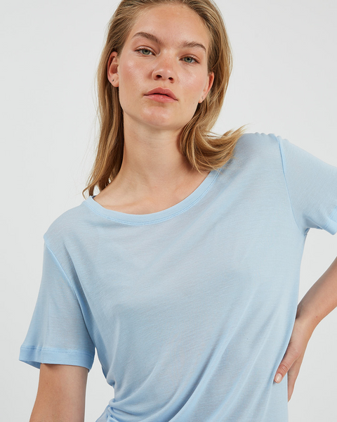 Minimum Women's Heidl T-Shirt in Chambray Blue