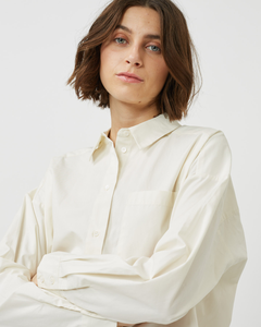 Minimum Women's Luccalis Shirt in Broken White close up