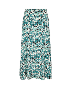 Minimum Women's Blenna Skirt in Bayou on a ghost mannequin against a white background