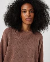 Load image into Gallery viewer, close up of the Minimum Women&#39;s Innia Sweater in Brownie on a model
