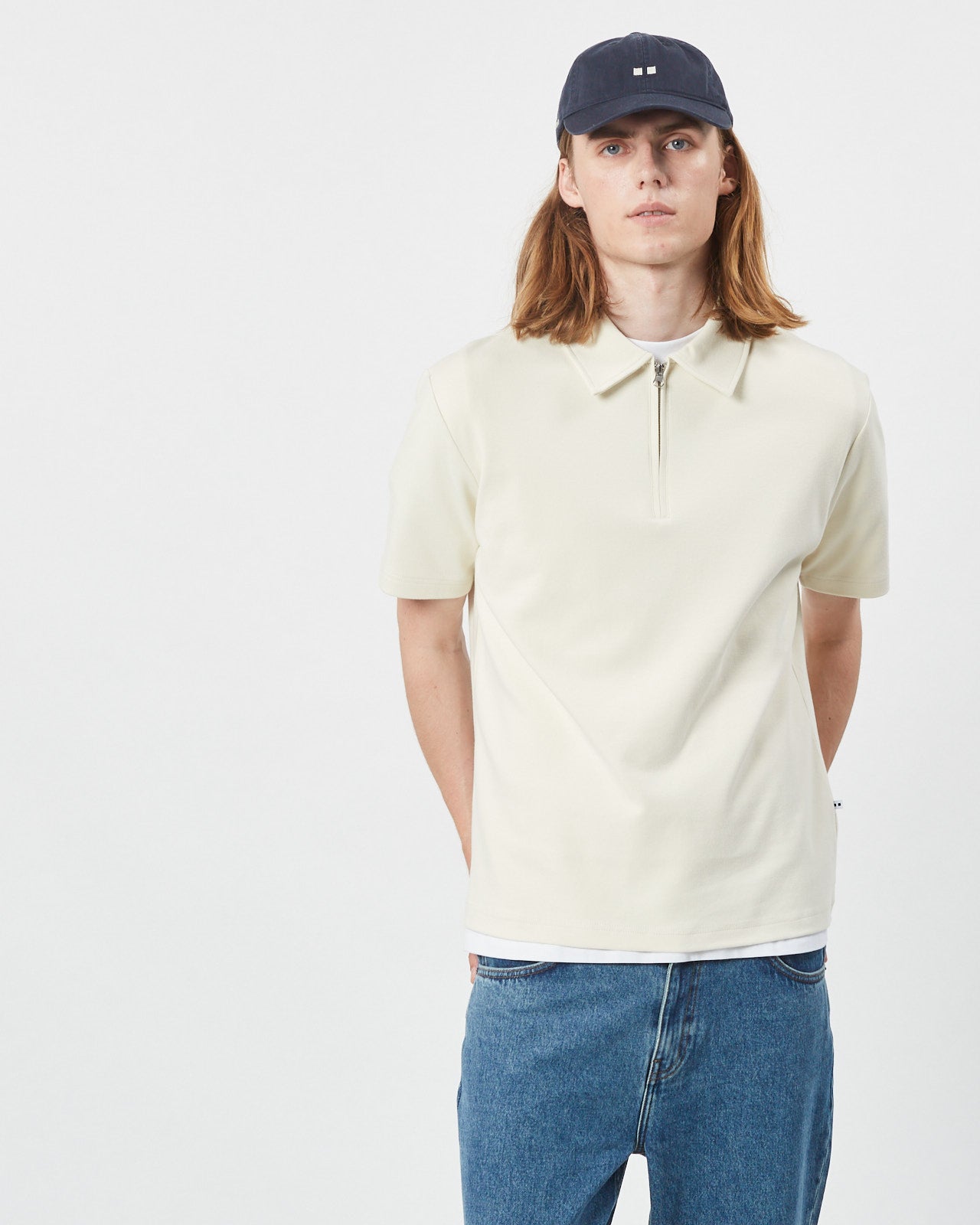 Minimum Men's Jesso Polo in White Asparagus