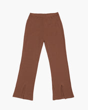 Load image into Gallery viewer, Richer Poorer Women&#39;s Cozy Rib Split Flare Pant in Latte
