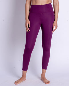 Girlfriend Collective High-Rise Legging in Plum