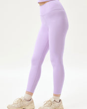 Load image into Gallery viewer, side view of the Girlfriend Collective Ultralight Crop Legging in Bellflower on a model
