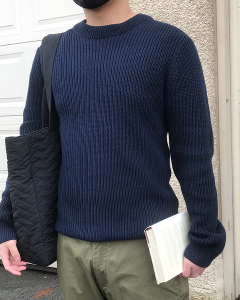 Minimum Men's Weber Sweater in Navy Blazer