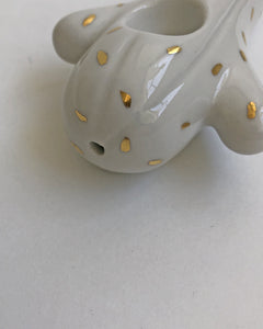 Farbod Ceramics Porcelain Cactus Pipe in White