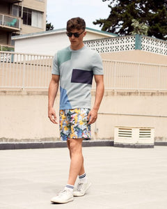 Poplin & Co Printed Shorts in Parrot Paradise