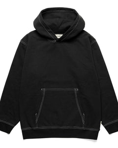 the Taikan Custom Hoodie in Black Contrast laying flat on a white background
