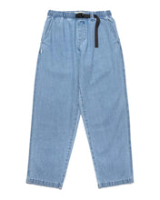 Load image into Gallery viewer, the Taikan Chiller Pant in Stonewash Blue laying flat on a white background
