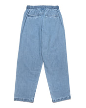 Load image into Gallery viewer, back view of the Taikan Chiller Pant in Stonewash Blue laying flat on a white background
