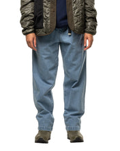 Load image into Gallery viewer, close up of the front of the Taikan Chiller Pant in Stonewash Blue on a model
