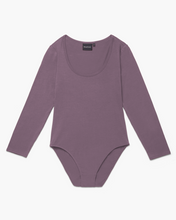 Load image into Gallery viewer, richer poorer plum bodysuit

