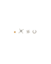 Load image into Gallery viewer, Hunt of Hounds Celestial Stud Earring Set in Silver
