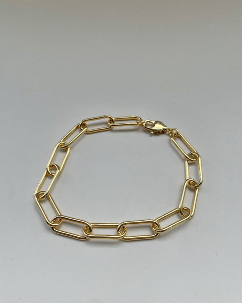 Sunday Project Paperclip Bracelet in Gold