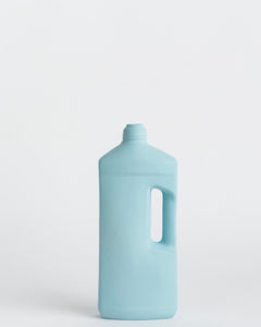 Middle Kingdom Motor Oil Bottle Vase in denim blue