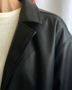 NA-KD Short PU Jacket in Black