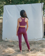 Load image into Gallery viewer, Girlfriend Collective High-Rise Crop Pocket Legging in Plum
