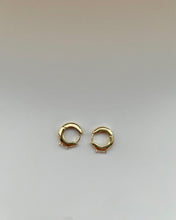 Load image into Gallery viewer, Sunday Project Marquis Earring in Gold from above laying flat on a neutral background
