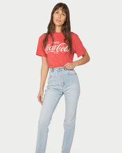 Load image into Gallery viewer, Rolla&#39;s Enjoy Coke Classic Tomboy Tee in Red

