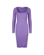 Load image into Gallery viewer, Oval Square Floor Dress in Purple
