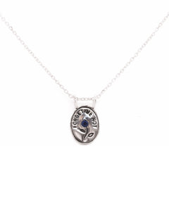 Hunt of Hounds Forget Me Not Necklace in Silver