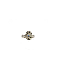 Hunt of Hounds Forget Me Not Ring in Silver