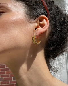 Sunday Project Frankie Hoops in Gold
