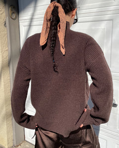 Oval Square Grace Knit in Dark Oak