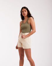 Load image into Gallery viewer, Women&#39;s white denim Shorts
