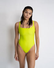 Load image into Gallery viewer, Saltwater Collective Penny One Piece Swimsuit in Chartreuse
