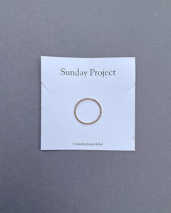 Sunday Project Twist Ring in Gold