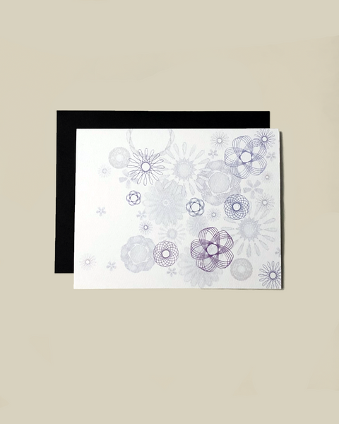 Say it With Sarcasm Spirograph Snow Card