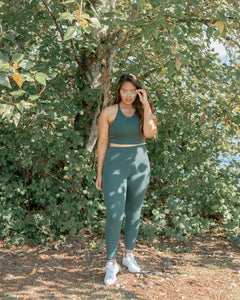 Girlfriend Collective Topanga Bra in Moss