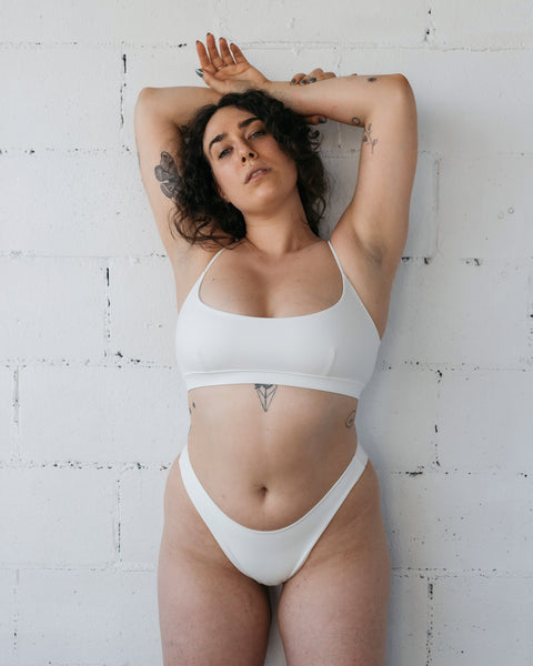 Saltwater Collective Ava Swim Bottom in Ivory